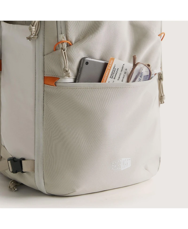 Bagsmart Faro 29L Carry On Travel Backpack Set Bone White