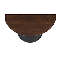 Jofran Remy Solid Wood and Iron Modern Pedestal Accent Tables (Set of 2