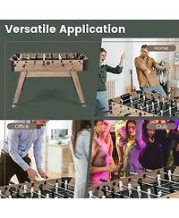 Kuyotq 54 Inch Foosball Table Arcade Soccer Game Table with 2 Balls and 26 Players