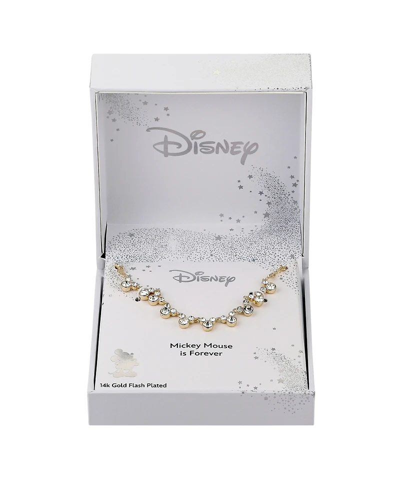 Disney Crystal Multi Color Station Mickey Mouse Necklace