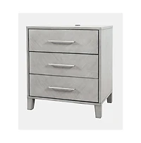 Jofran Eloquence Contemporary Modern 28" Usb Charging Nightstand