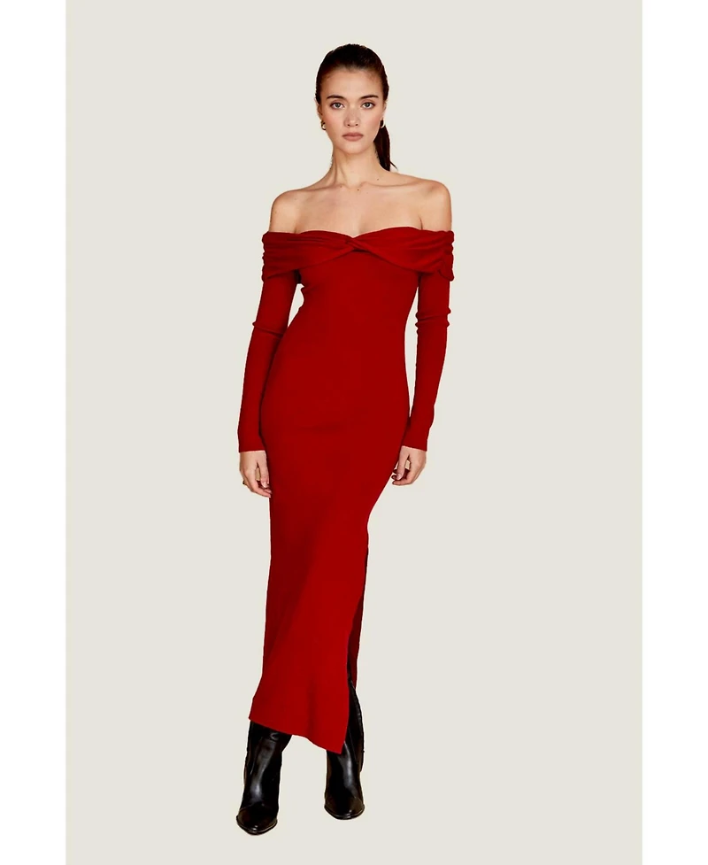 Crescent Women's Ember Off Shoulder Sweater Dress