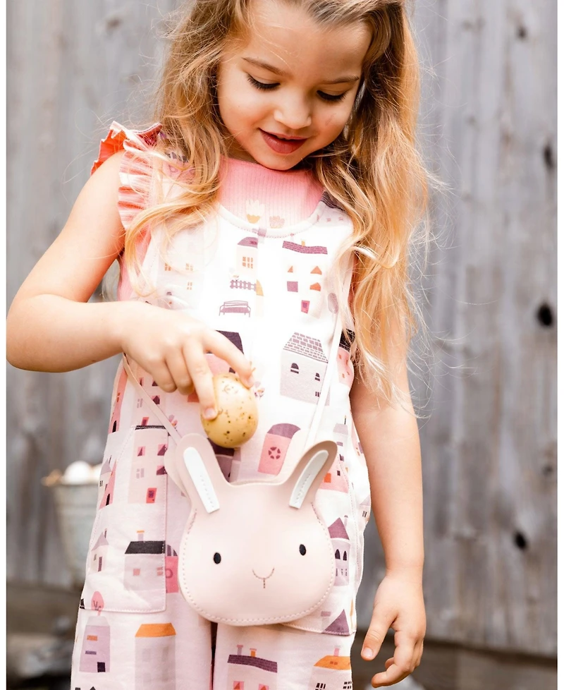 Deux par Deux Girl Rabbit Crossbody Bag Soft Pink - Toddler|Child