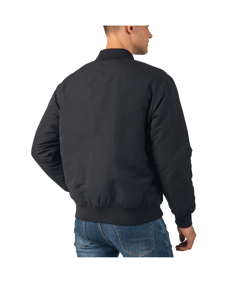 Alpine Swiss Men's Damon Bomber Jacket | Warm Quilted Flight with Pockets – Stylish Windbreaker for Casual & Layering Versatile Outerw