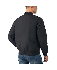 Alpine Swiss Men's Damon Bomber Jacket | Warm Quilted Flight with Pockets – Stylish Windbreaker for Casual & Layering Versatile Outerw
