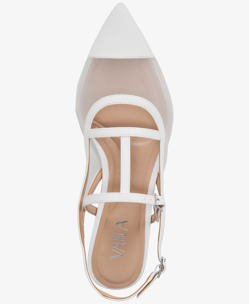 Vaila Shoes Women's Luna Slingback Flats - Extended Sizes 9-14