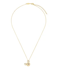 Disney Cubic Zirconia Mickey Mouse Dream Initial Pendant Necklace