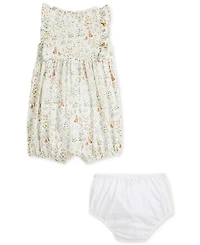 Polo Ralph Lauren x Riley Sheehey Baby Girls Cotton Romper