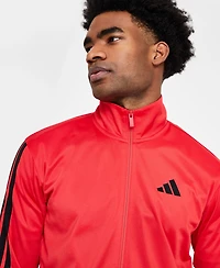 adidas Men's 3 Stripes Tricot Regular Track Top