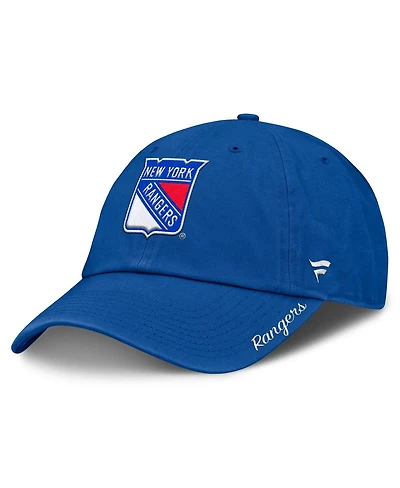 Fanatics Women's Blue New York Rangers Core Logo Adjustable Hat