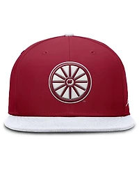 Jordan Men's Crimson/White Oklahoma Sooners Two-Tone Primetime Performance Fitted Hat