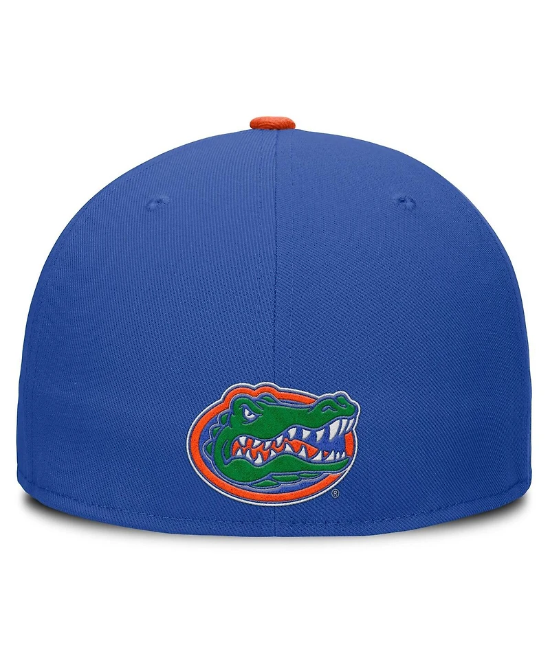Jordan Men's Royal/Orange Florida Gators Two-Tone Primetime Performance Fitted Hat