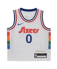 Nike Preschool Tyrese Maxey White Philadelphia 76ers 2024/25 Swingman Player Jersey - City Edition