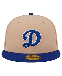 New Era Men's Khaki Los Angeles Dodgers 59FIFTY Fitted Hat