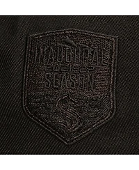 Mitchell & Ness Men's Black Seattle Kraken Soul Strike Cultivated Pearl Tonal Snapback Hat