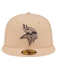 New Era Men's Tan Minnesota Vikings Candied Pecan 59FIFTY Fitted Hat