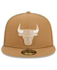 New Era Men's Tan Chicago Bulls 2024/25 City Edition Alternate 59FIFTY Fitted Hat