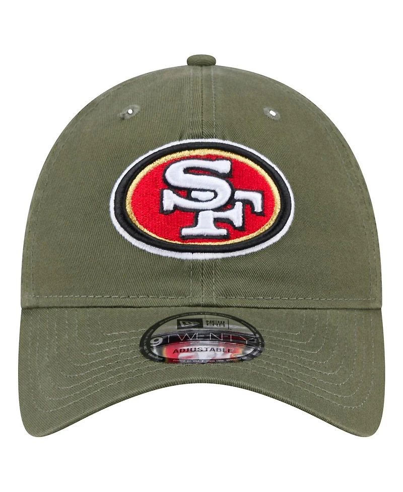 New Era Men's Olive San Francisco 49ers Main 9TWENTY Adjustable Hat