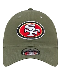 New Era Men's Olive San Francisco 49ers Main 9TWENTY Adjustable Hat
