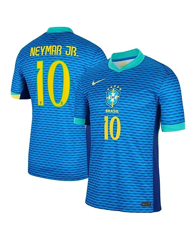 Nike Men's Neymar Jr. Blue Brazil National Team 2024 Away Stadium Replica Player Jersey