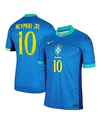 Nike Men's Neymar Jr. Blue Brazil National Team 2024 Away Stadium Replica Player Jersey