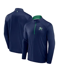Fanatics Men's Navy Notre Dame Fighting Irish Fundamental Defender Quarter-Zip Jacket