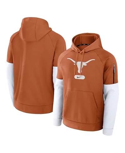 Nike Men's Texas Burnt Orange Longhorns Fitness Performance Pullover Hoodie