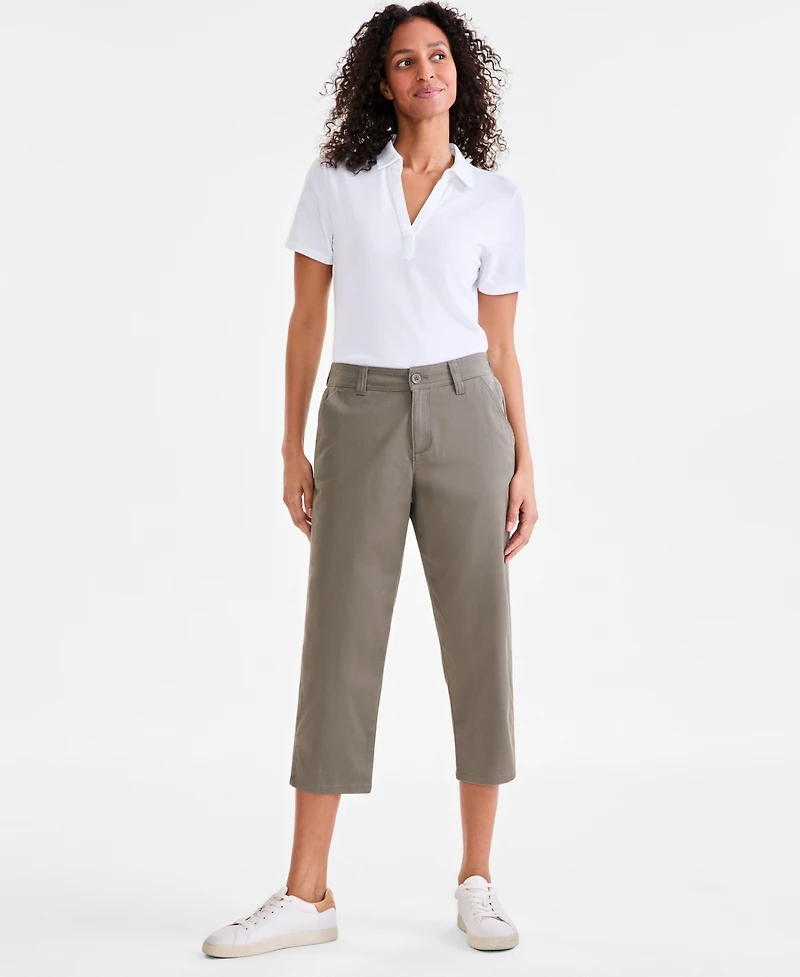 Style & Co Petite Mid-Rise Comfort Waist Capri Pants, Exclusively at Macy's