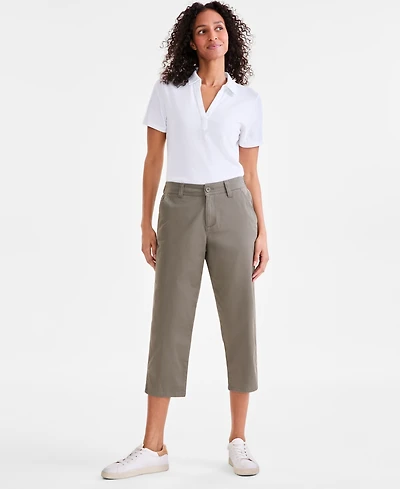 Style & Co Petite Mid-Rise Comfort Waist Capri Pants, Exclusively at Macy's