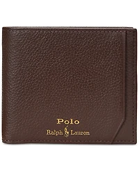 Polo Ralph Lauren Men's Pebbled Leather Billfold Wallet