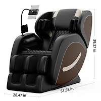 Massage Chair Recliner with Zero Gravity with Full Body Air Pressure with 6 Massage Rollers