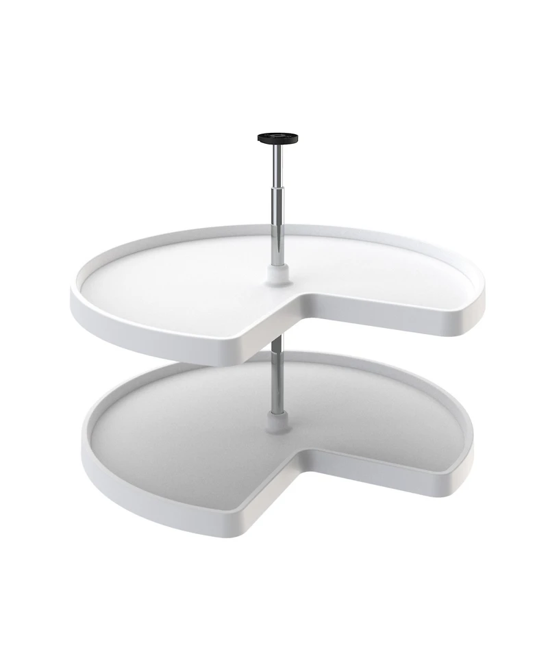 Rev-a-Shelf 3472 32" Polymer Kidney 2-Shelf Lazy Susan (Certified Refurbished)
