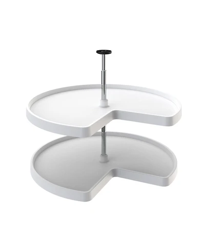 Rev-a-Shelf 3472 32" Polymer Kidney 2-Shelf Lazy Susan (Certified Refurbished)