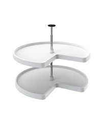 Rev-a-Shelf 3472 32" Polymer Kidney 2-Shelf Lazy Susan (Certified Refurbished)