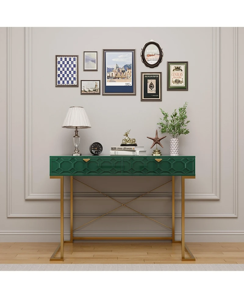Functional Writing Desk with Ample Storage and Modern Design