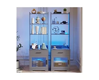 Vlsrka Vanity Makeup Desk with Mirror and Lights