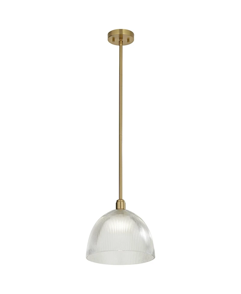 360 Lighting Williams 12" Modern Pendant Ceiling Light Fixture Dining Room Over Table Kitchen Island Dome Antique Brass Mini
