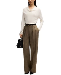 Boss by Hugo Women's Cowl-Neck Long-Sleeved Top