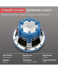 Pyle 8-Inch Car Subwoofer, 600 Watts, Dual Voice Coil (Dvc)