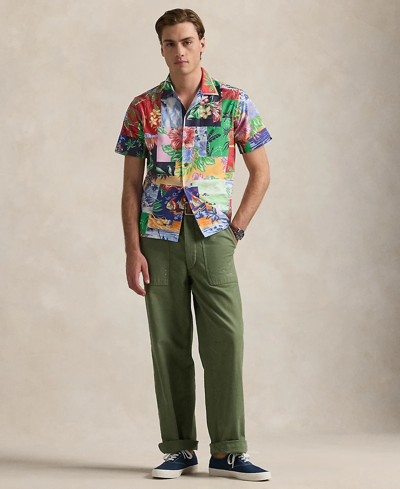 Polo Ralph Lauren Men's Classic-Fit Patchwork-Print Oxford Shirt