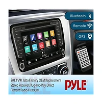 Pyle 2013 Vw Jetta Replacement Stereo Radio, 8'' Hd Display, Gps, Bluetooth