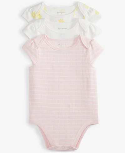 First Impressions Baby Pointelle Bodysuits, Pack of 3, Exclusively at Macy's