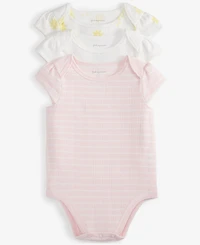 First Impressions Baby Pointelle Bodysuits, Pack of 3, Exclusively at Macy's