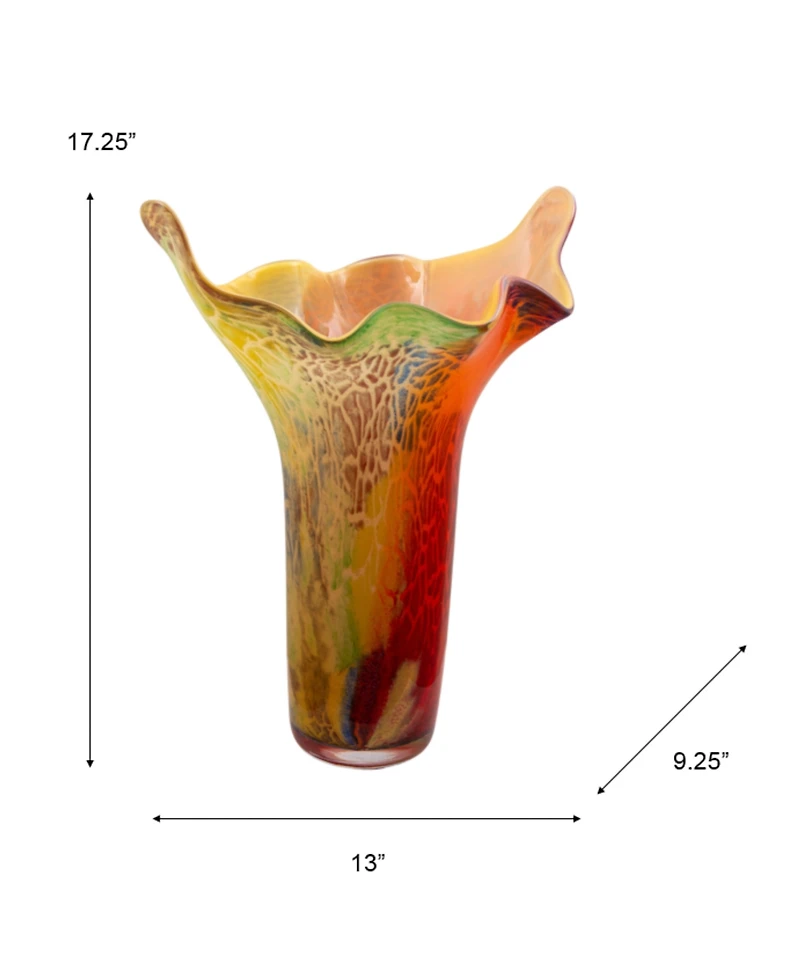 Dale Tiffany 17.25" Lucero Art Glass Vase