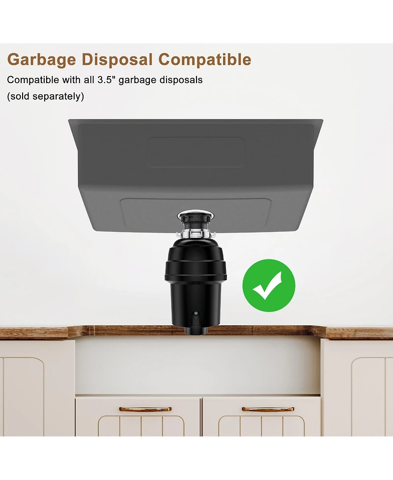 Casainc 31inch L Kitchen Sink with Accessories