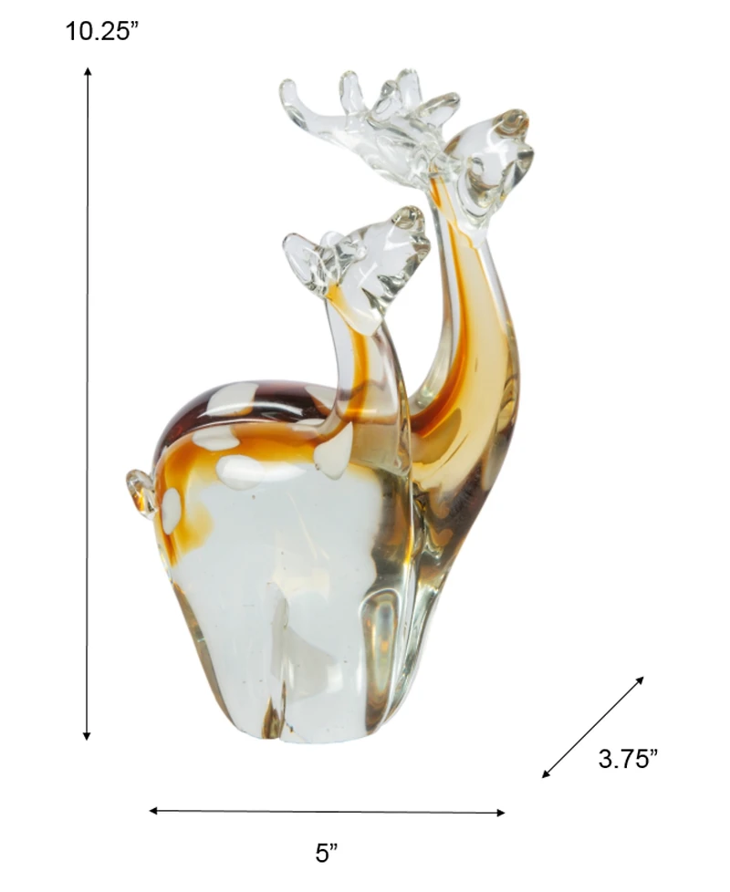 Dale Tiffany 10.25" Arroyo Deer Art Glass Figurine