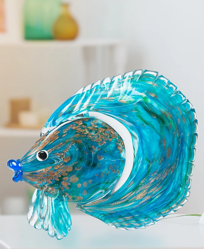 Dale Tiffany 9.5" Railay Fish Art Glass Figurine