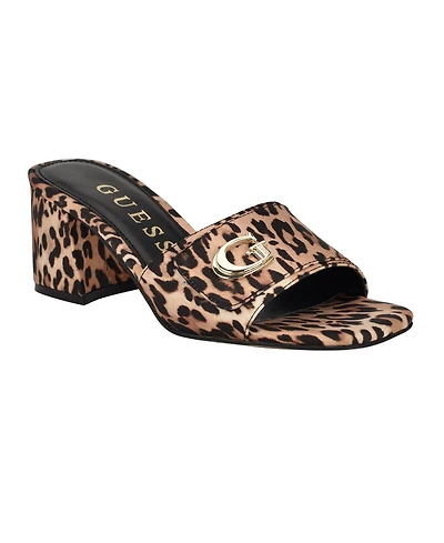 Guess Women's Gallai Block Heel Slip-On Sandals
