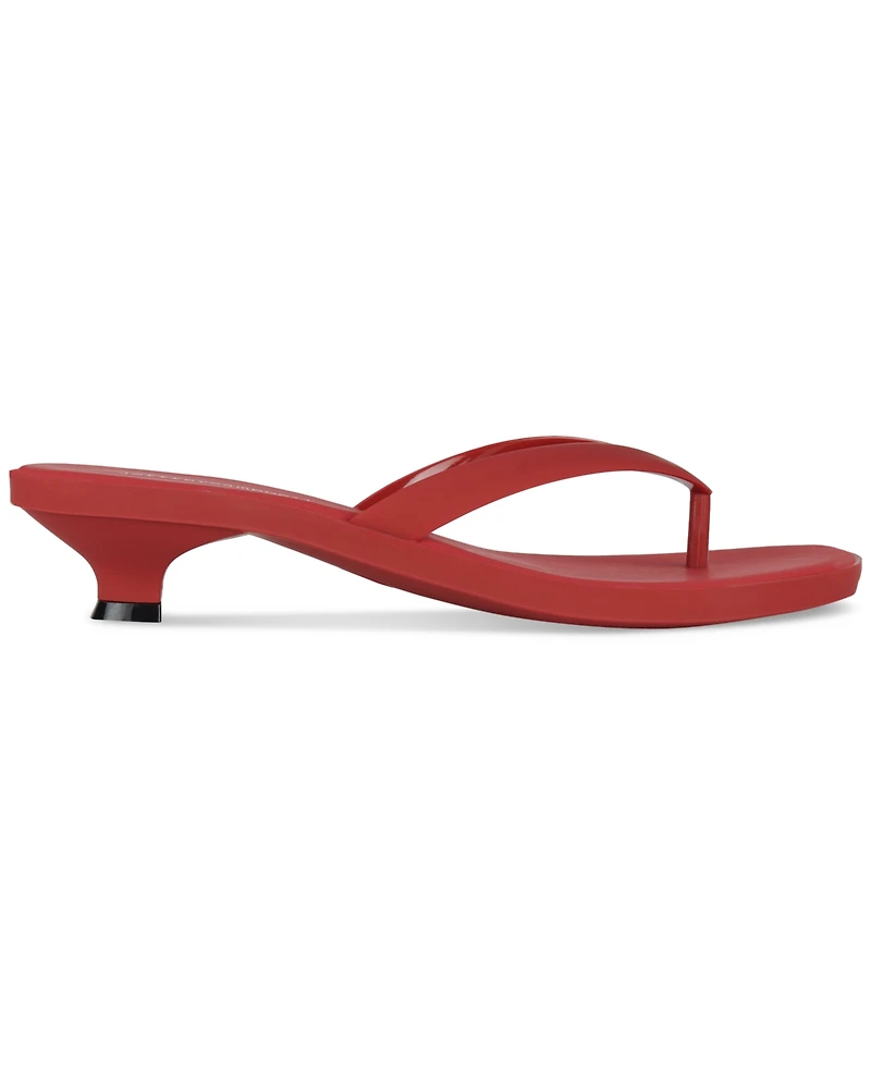 Jeffrey Campbell Lollipop Jelly Kitten-Heel Thong Sandals