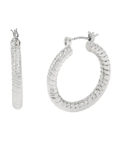 Robert Lee Morris Soho Textured Hoop Earrings
